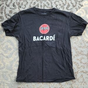 Bacardi Men’s Promotional Short Sleeve Tee Black Medium